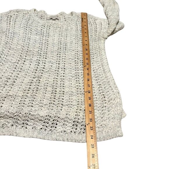 LOFT Cream Textured Knit Sweater Sz Petite Medium - Picture 10 of 12